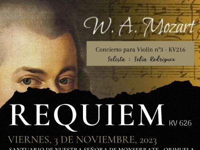 El Réquiem de Mozart sonará en el Santuario de Monserrate de Orihuela