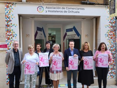 El comercio de Orihuela teñirá de rosa sus escaparates contra el Cáncer de Mama
