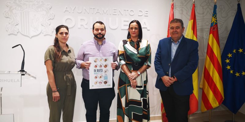 Orihuela presenta la novena edición de su Ruta de la Tapa y Cóctel o Gin Tonic