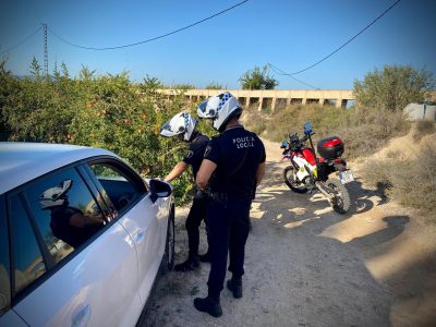 La Policía Local de Albatera intensifica su vigilancia ante la recolección de granada