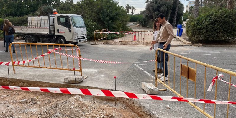 Torrevieja avanza a buen ritmo las obras de accesibilidad en Cabo Cervera