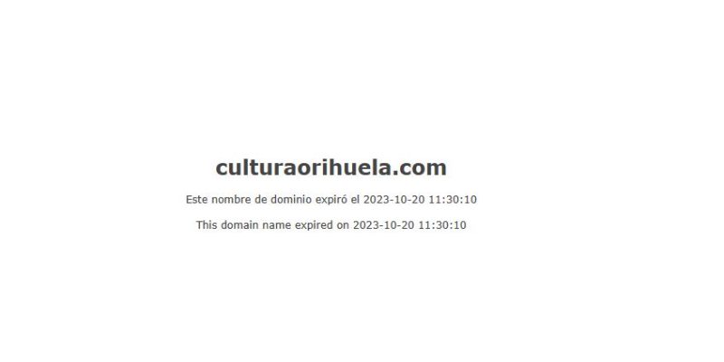 Ciudadanos denuncia la pérdida del dominio de la web de Cultura de Orihuela