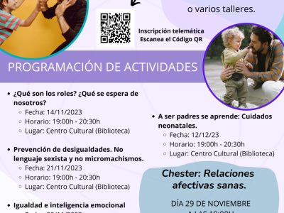 Almoradí organiza un plan de formación en corresponsabilidad y cuidados para padres