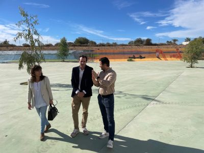 Finaliza en Torrevieja la pintura de la Balsa de Laminación de Torreta Florida