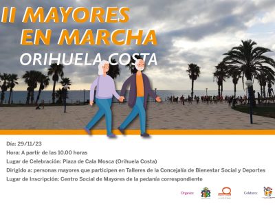 Orihuela organiza en su costa la segunda edición de 'Mayores en Marcha'