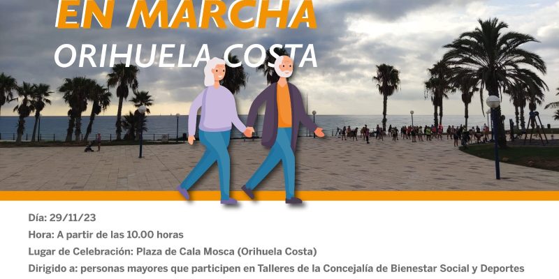 Orihuela organiza en su costa la segunda edición de 'Mayores en Marcha'