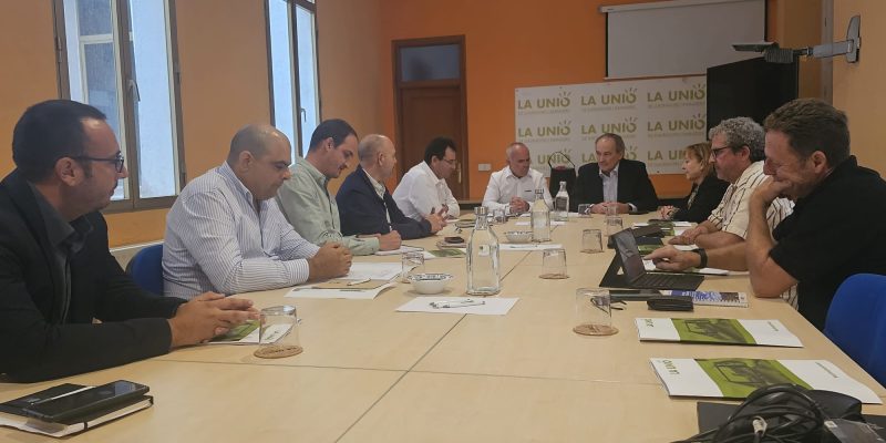 LA UNIÓ denuncia la pérdida de peso del sector agrario en los presupuestos de la Generalitat