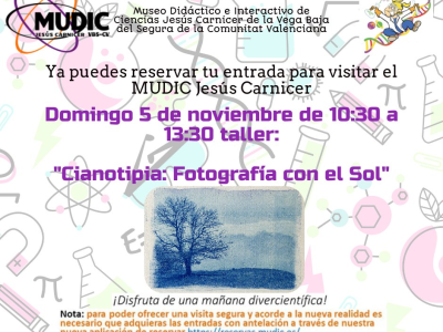 El MUDIC organiza un taller de Cianotipia y fotografía con el sol