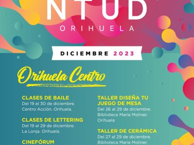 La concejalía de Juventud de Orihuela organiza un programa de actos de Navidad