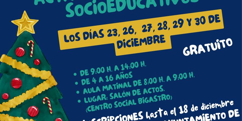 Bigastro celebrará una Navidad de conciliación familiar