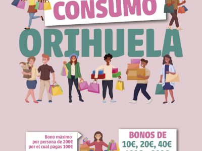 La segunda campaña del Bono Consumo de Orihuela se inicia el 11 de diciembre