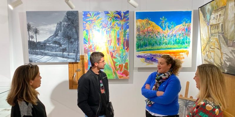 Orihuela organiza una exposición con las obras del Concurso de Pintura del Palmeral