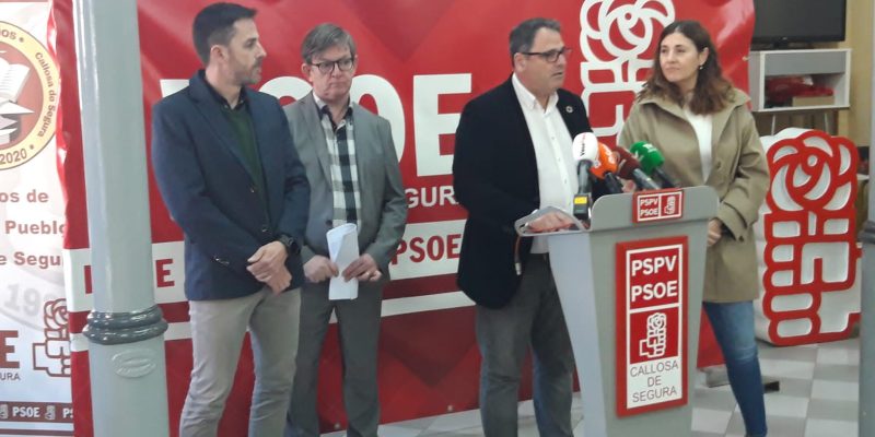 El PSOE de la Vega Baja critica los presupuestos de la Generalitat