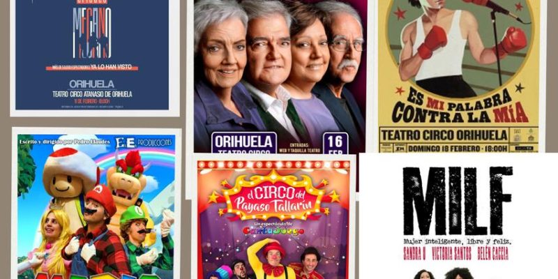 Orihuela presenta una completa y variada programación cultural de enero a marzo