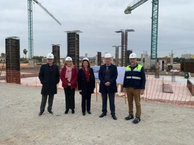 El secretario autonómico de Educación visita las obras del CEIP Nº4 de Almoradí