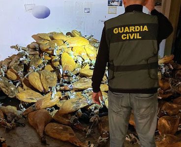 La Guardía Civil recupera productos de alimentación sustraidos en Santomera