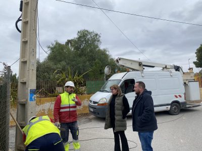 Albatera inicia la instalación de alumbrado público en Las Lomas