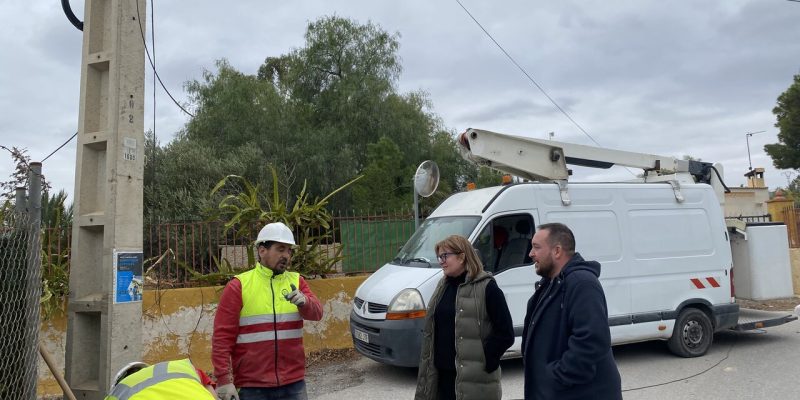 Albatera inicia la instalación de alumbrado público en Las Lomas