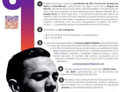 Cartagena convoca el VI Certamen Literario "Viento del Pueblo"