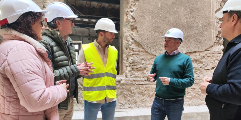Las obras del Palacio de Rubalcava de Orihuela pasan a la fase de albañilería e instalaciones