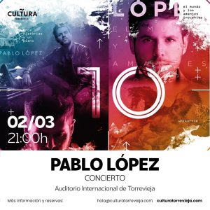 Pablo López hace Sold Out en el Auditorio de Torrevieja en una semana llena de eventos