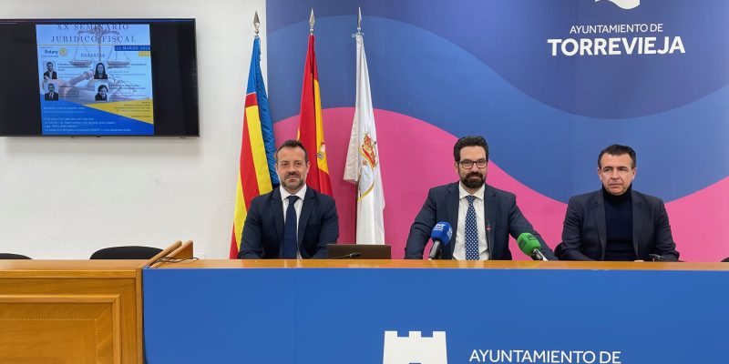 Torrevieja presenta su XX Seminario Jurídico Fiscal a celebrar el 22 de marzo