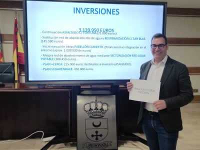 Redován prioriza en el presupuesto de 2024 la seguridad, la cultura, el turismo y el comercio