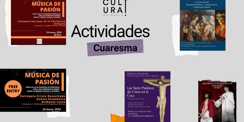 Orihuela se prepara para la Semana Santa con diversos eventos culturales