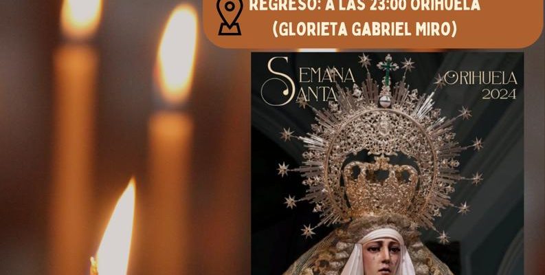 Orihuela ofrece autobuses gratuitos desde la costa para visitar su Semana Santa