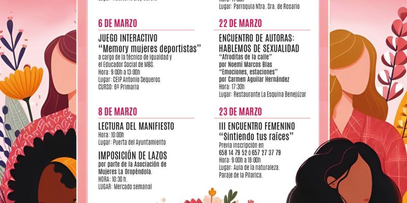 Benejúzar presenta su programación de actos para el 8 de marzo