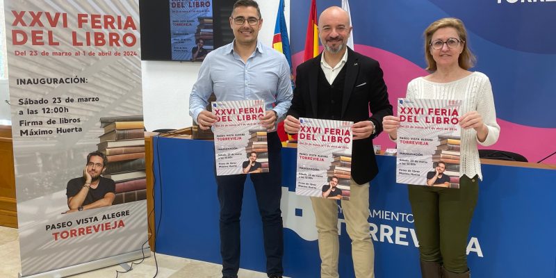Torrevieja presenta su XXVI Feria del Libro a celebrar del 23 de marzo al 1 de abril