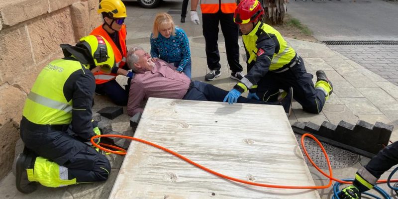 Torrevieja ha llevado a cabo un espectacular simulacro de terremoto