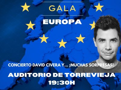 David Civera actuará el 9 de mayo en la Gala del Día de Europa en Torrevieja