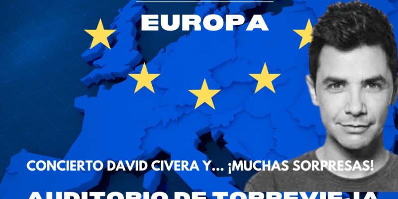 David Civera actuará el 9 de mayo en la Gala del Día de Europa en Torrevieja