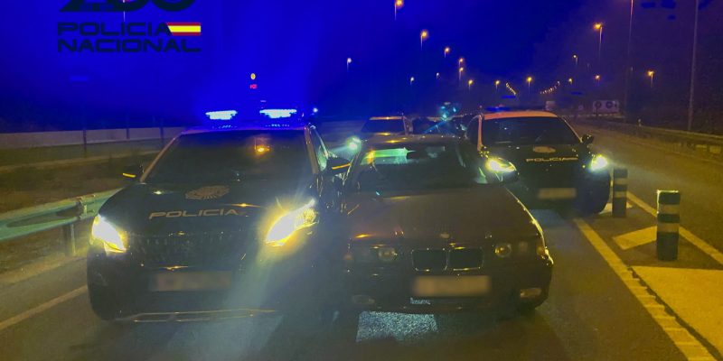 La Policía Nacional detiene a un hombre tras una persecución que acabó en San Fulgencio