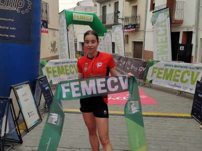 La redovanense Mirian Sánchez, campeona juvenil de la Liga Trail de la Comunidad Valenciana