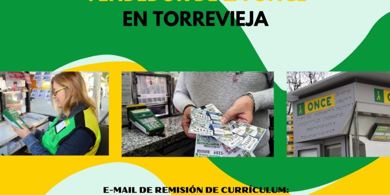 Ofertan 25 puestos de agente de vendedor de la ONCE en Torrevieja