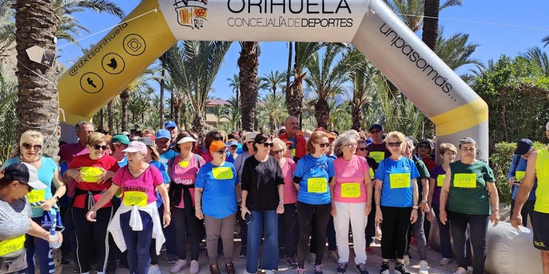 Cerca de 400 participantes en la VI edición "Mayores en Marcha" de Orihuela