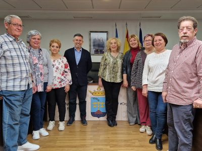 El alcalde de Rafal recibe a la nueva directiva del Club de Pensionistas