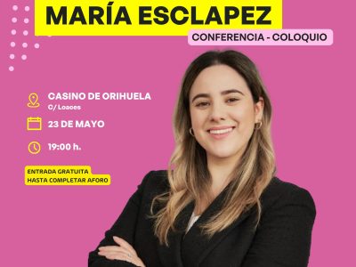 Orihuela organiza la actividad "Un café con María Esclapez"