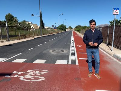 Finalizan las obras de tres nuevos carriles ciclopeatonales en Bigastro