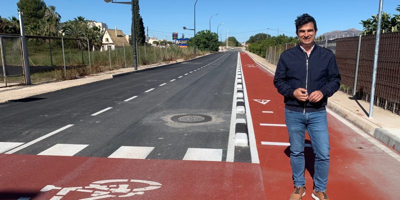 Finalizan las obras de tres nuevos carriles ciclopeatonales en Bigastro