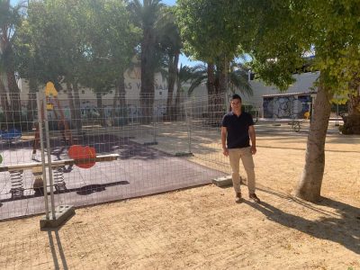Bigastro inicia la reforma de 8 parques formando un circuito deportivo
