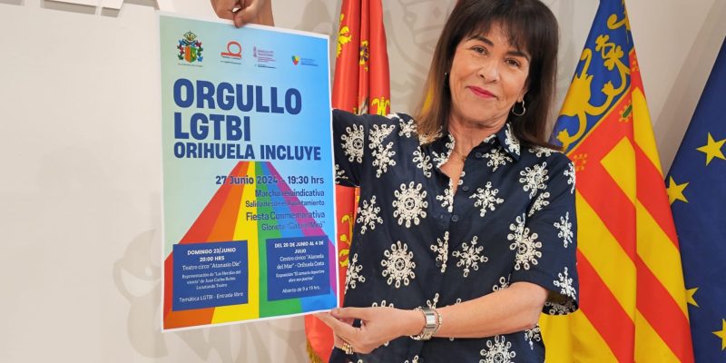 Orihuela celebrará el 27 de junio la marcha por el Día del Orgullo LGTBIAQ+
