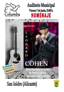 San Isidro acoge un concierto homenaje a Leonard Cohen