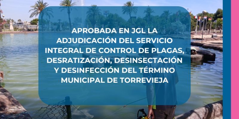 Torrevieja aprueba en JGL la adjudicación del servicio integral de control de plagas