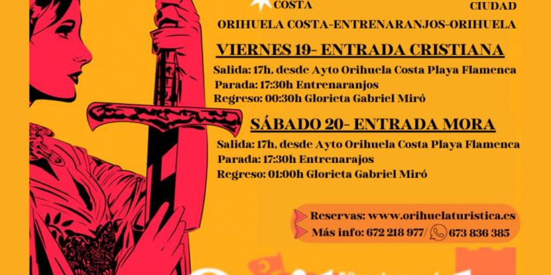 Orihuela ofrece autobuses gratuitos desde la costa para visitar las fiestas