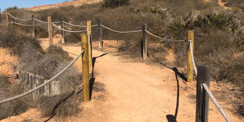 Orihuela finaliza los trabajos de reparación del sendero peatonal de la Microrreserva de La Glea
