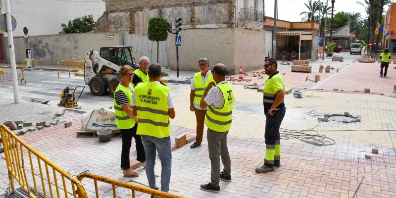 Albatera impulsa obras de pavimentación para mejorar la seguridad vial