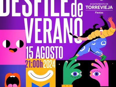 Torrevieja ofrecerá su Desfile de Verano en la noche del jueves 15 de agosto